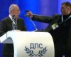 VIDEO: Incredible moment Bulgarian party leader has gun pointed at his head in foiled assassination attempt caught on camera