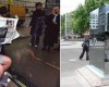 Bizarre public toilet with one-way mirrored walls installed in London