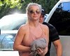 PHOTO: Braless Britney Spears shows some major ‘sideboob’ by narrowly avoiding wardrobe malfunction in LA