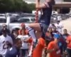 VIDEO: Drunk female Bears fan tries stripper pole and falls hard